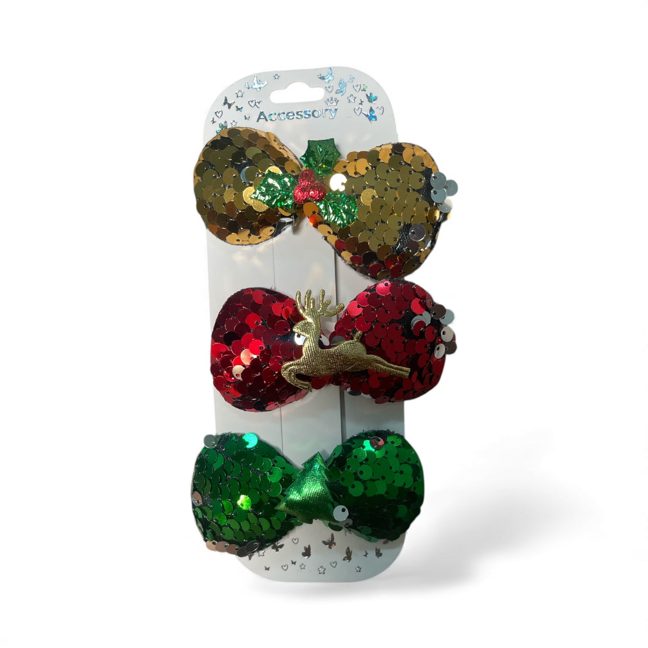 Christmas sequence bow