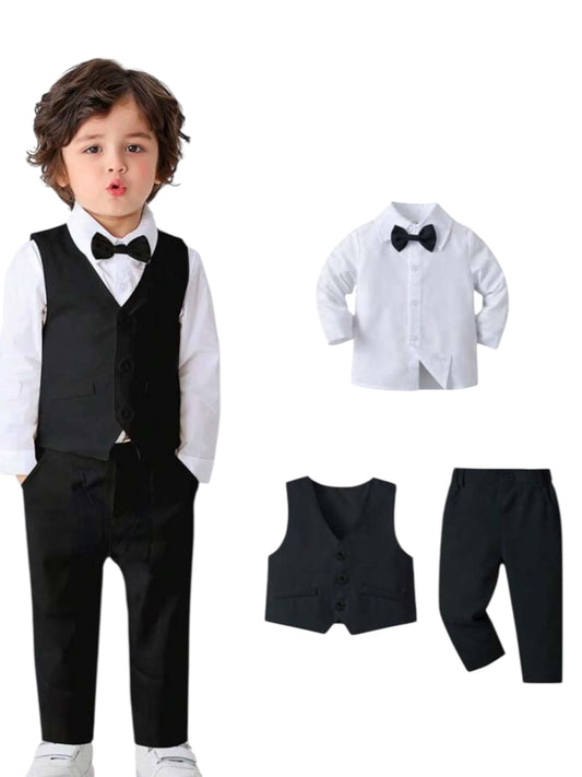 3pc black & white boys formal set 2k5 Christmas