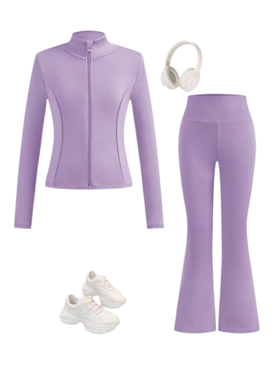 Purple girls track set