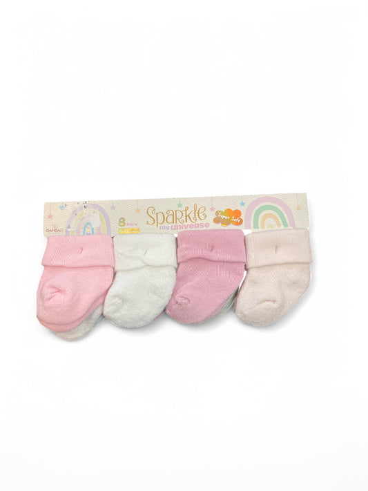 Sparkle my universe baby socks we