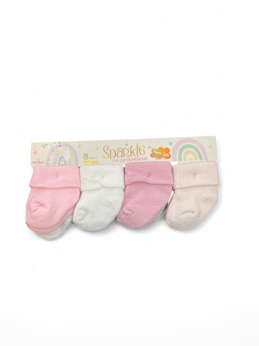 Sparkle my universe baby socks we
