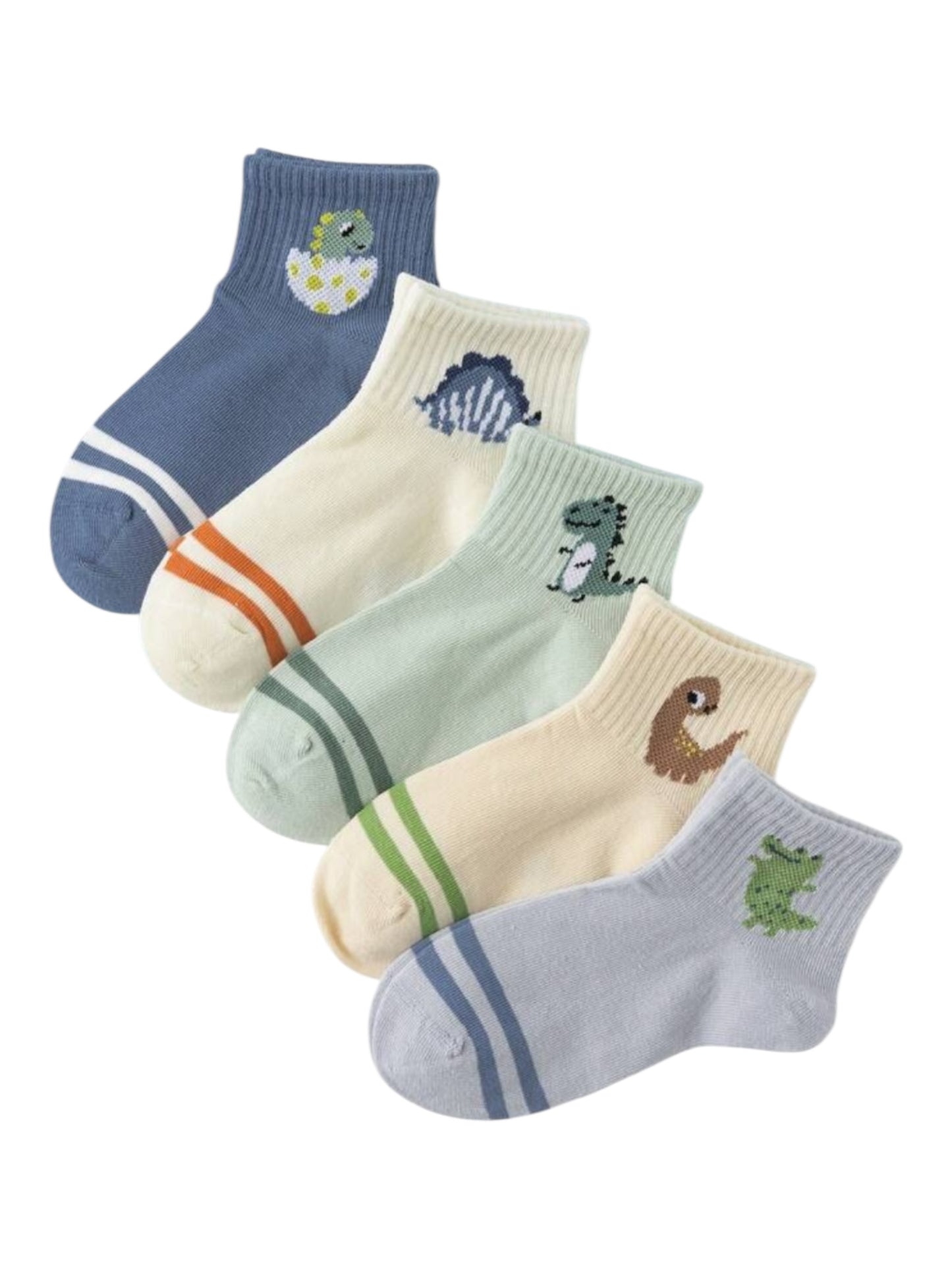Dino baby socks 5 pk set