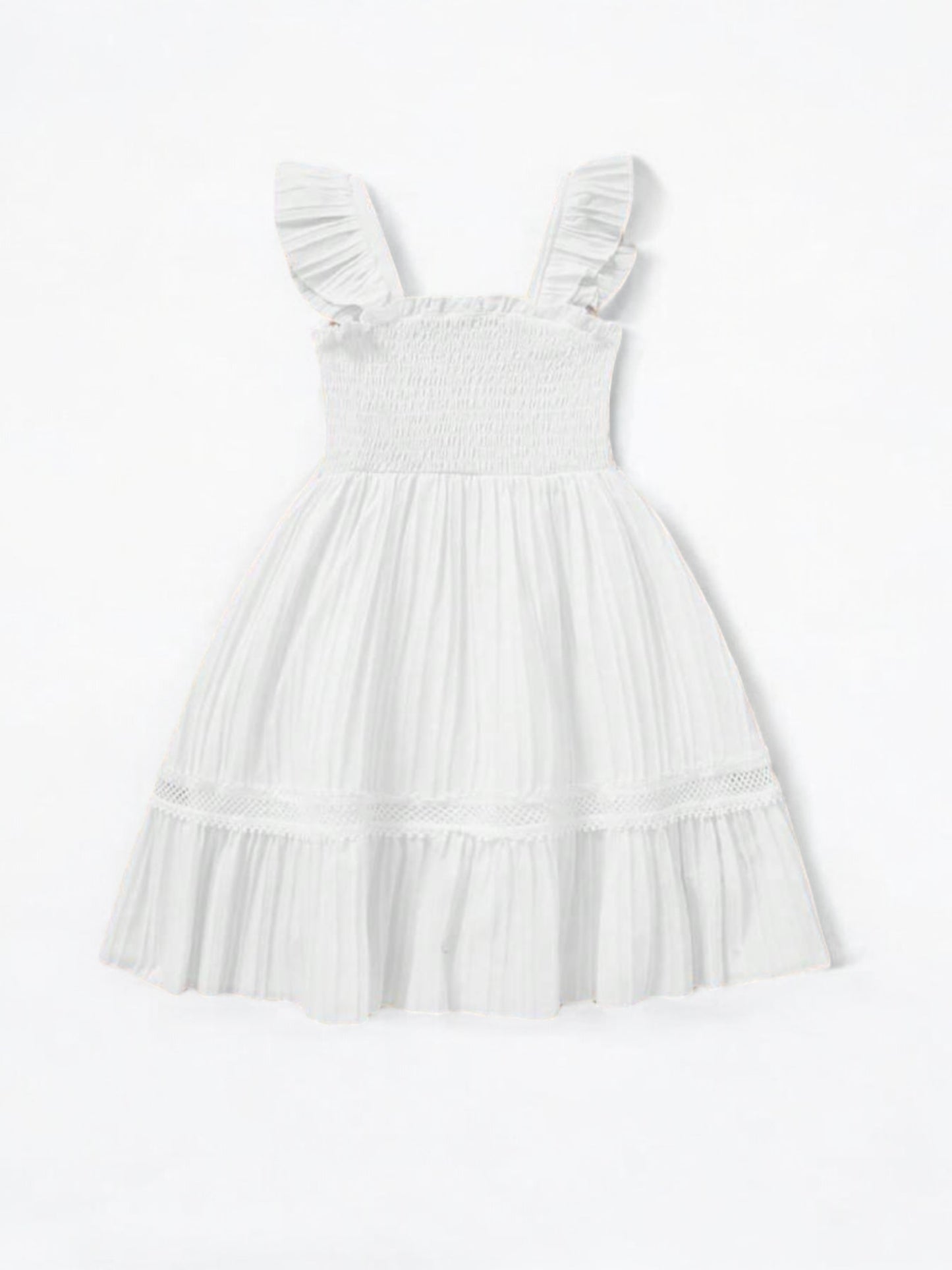 White beach girl dress