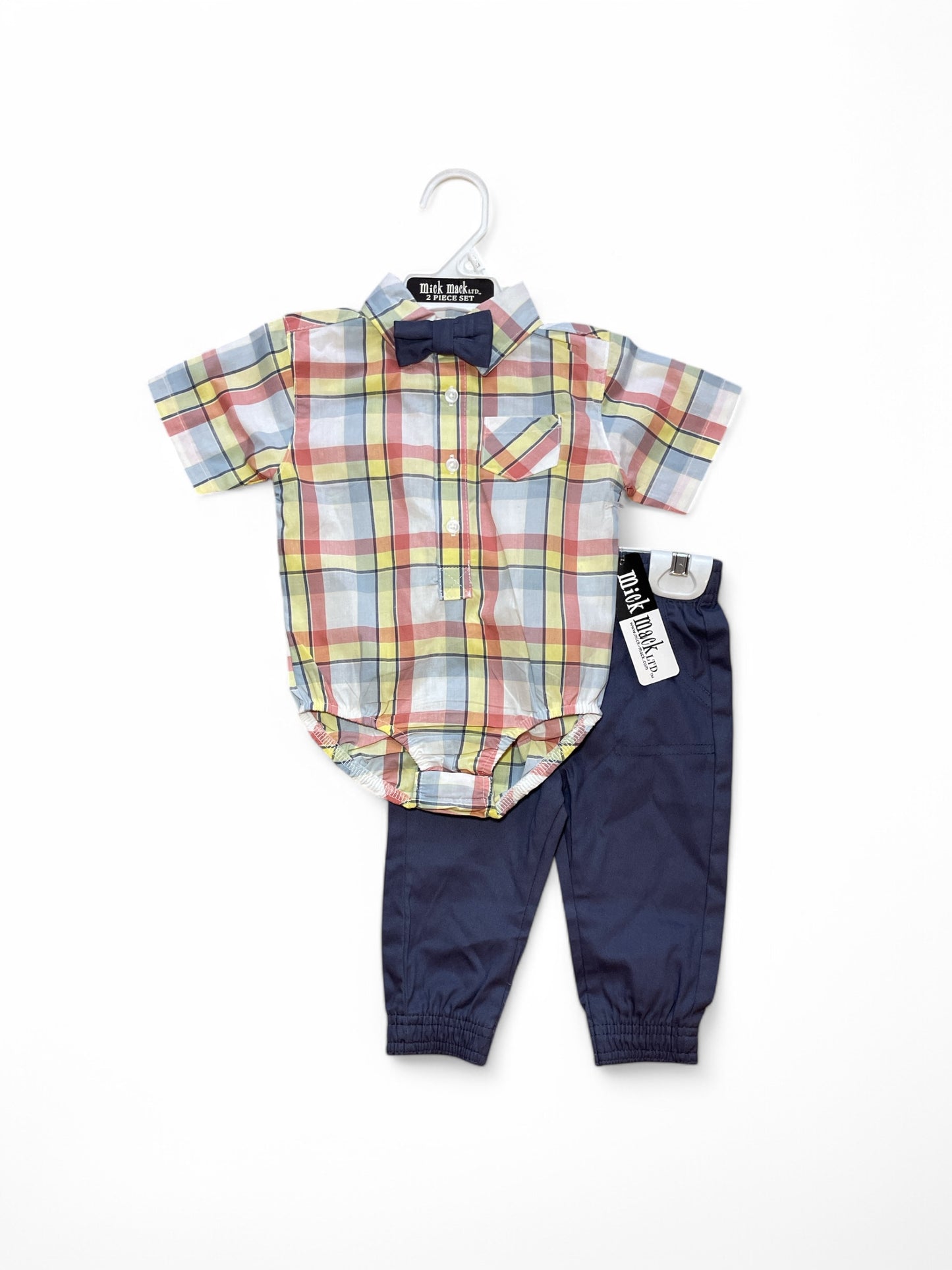 Mick Mack  stripe Easter baby set