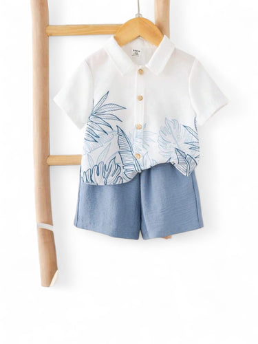 Blue boho boys set 2pc