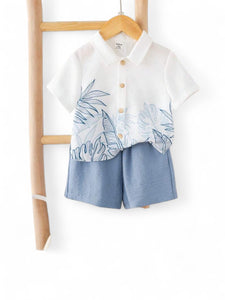 Blue boho boys set 2pc