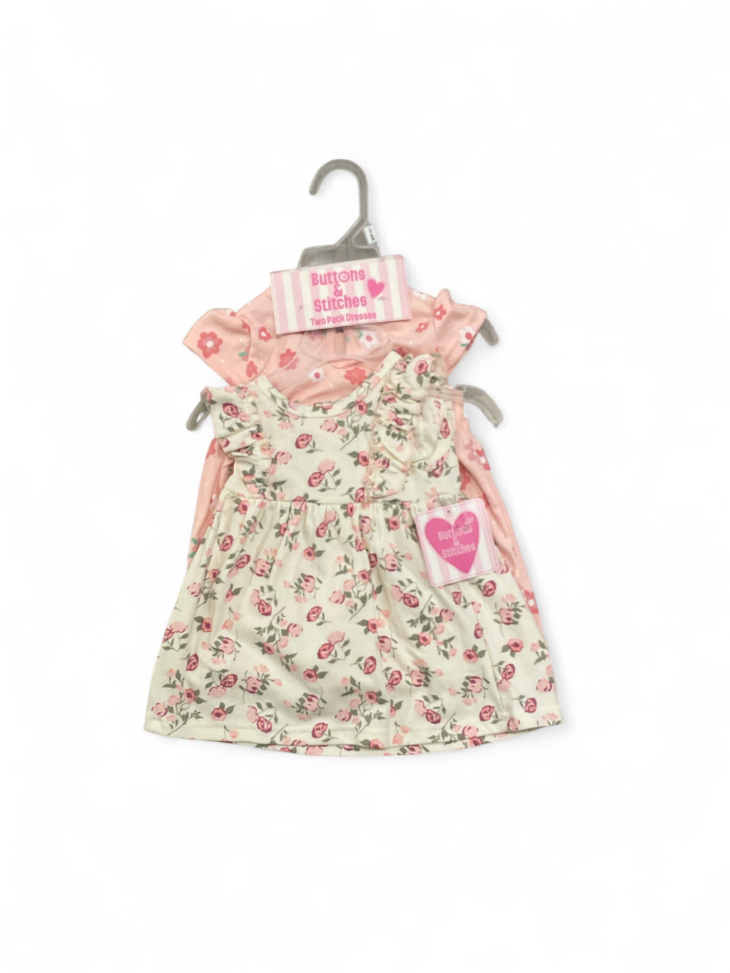 Button & stitches 2pc baby dress set