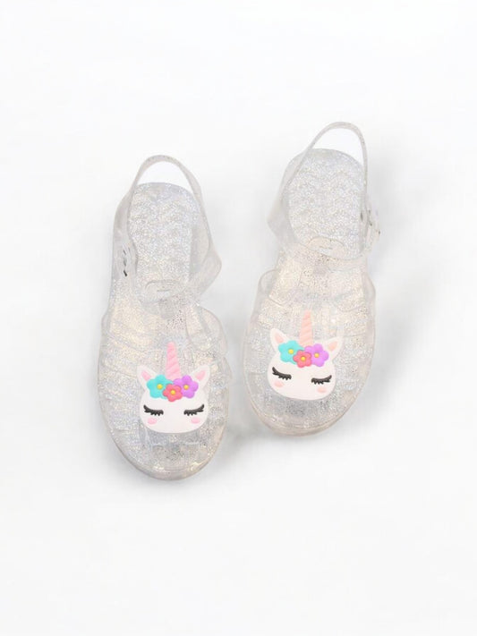 Unicorn transparent jelly girl sandals