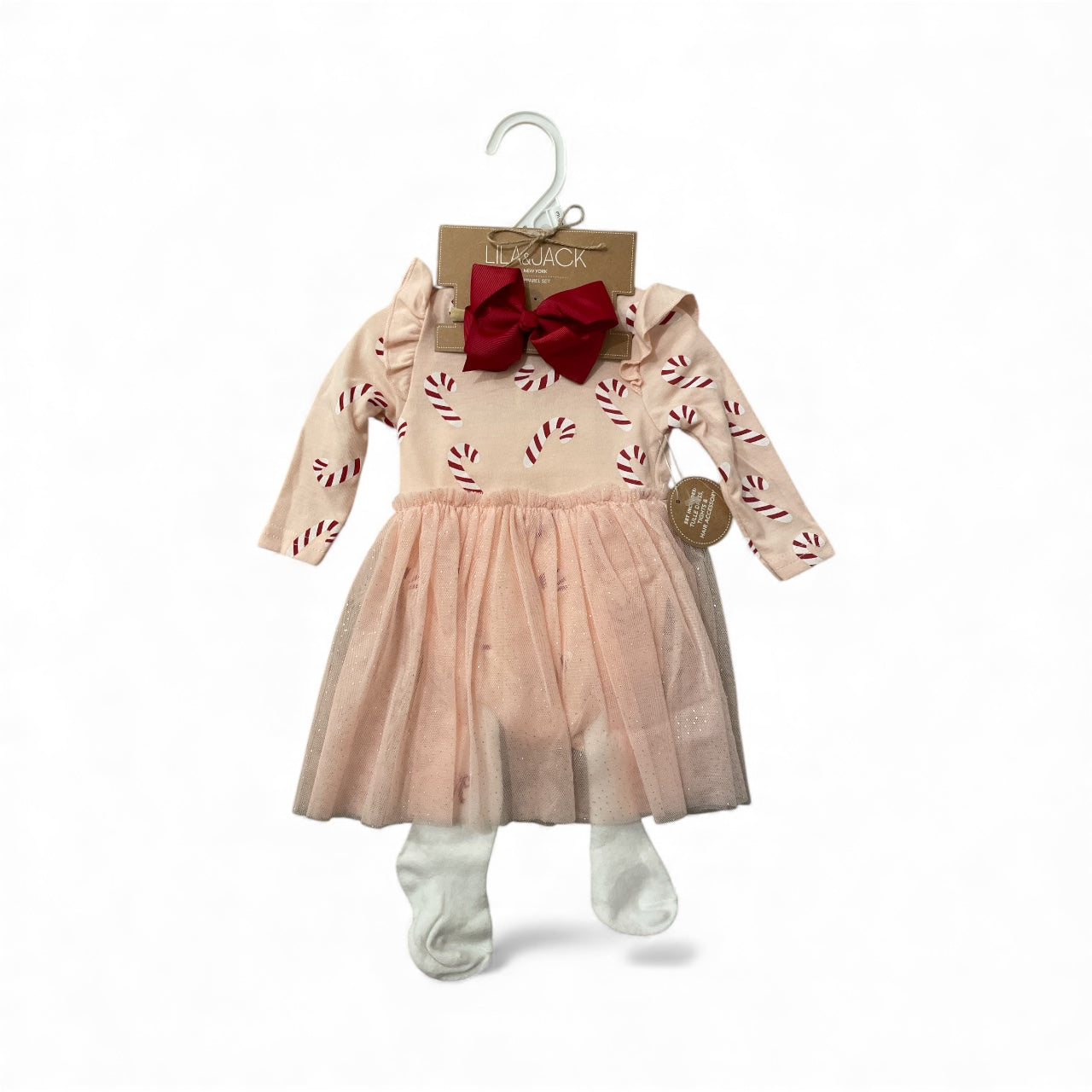 Lila & jack candy cane baby 3pc set