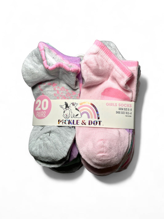 Pickle & dot 20 pairs girls socks