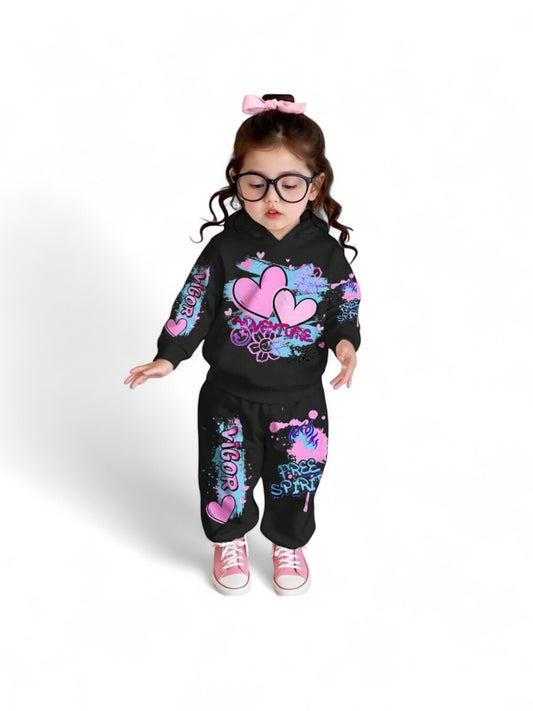 Virgo 2pc hearts girl baby sweats