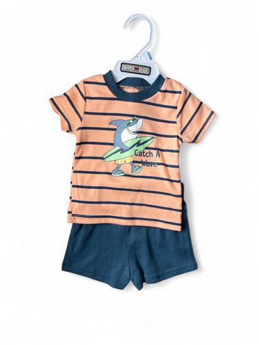 Dapper dude Catch a wave baby 2pc set
