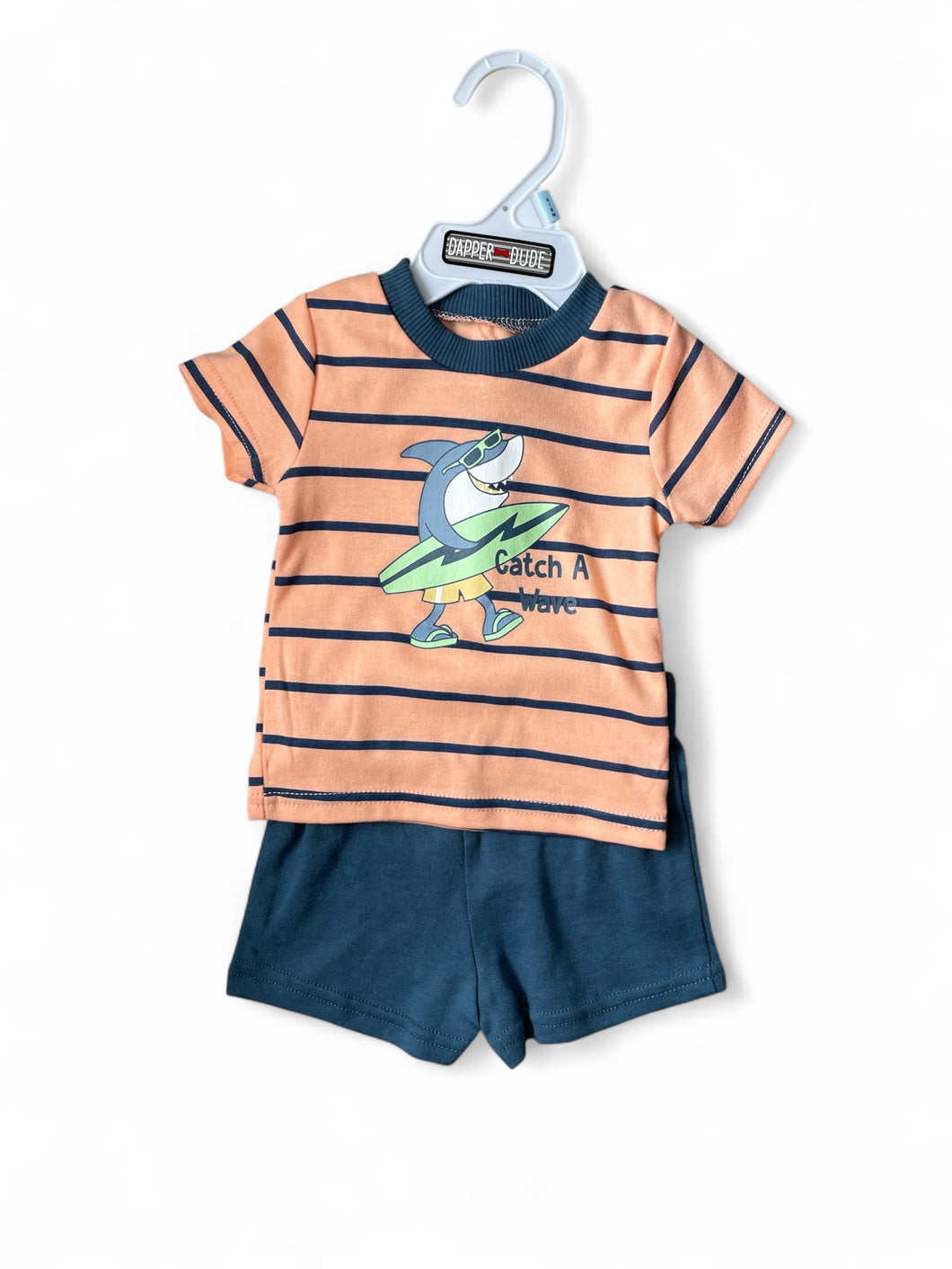 Dapper dude Catch a wave baby 2pc set
