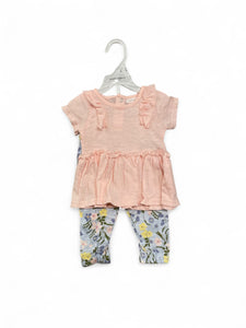 Laura Ashley 2pc girls baby set 2k5