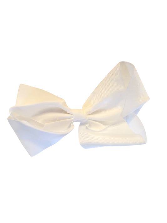 Medium white bow