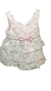 American princess pink lace baby girl dress 2k5