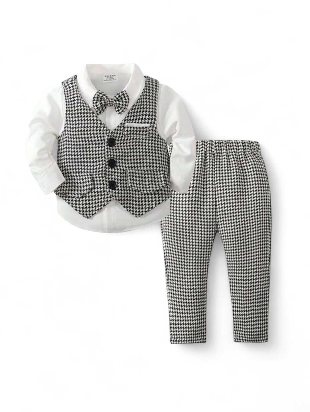 Grey two formal baby set vest set only shirt not included