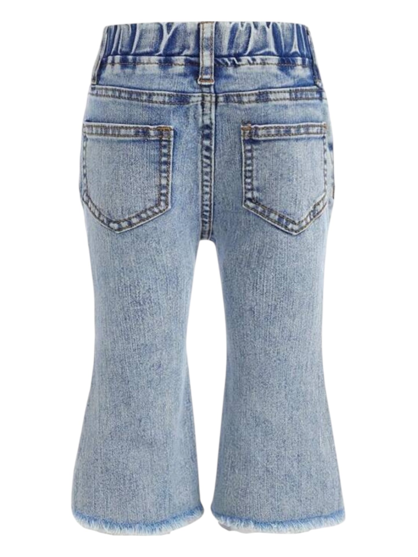 White bow baby girl long jeans 2k5