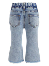 White bow baby girl long jeans 2k5