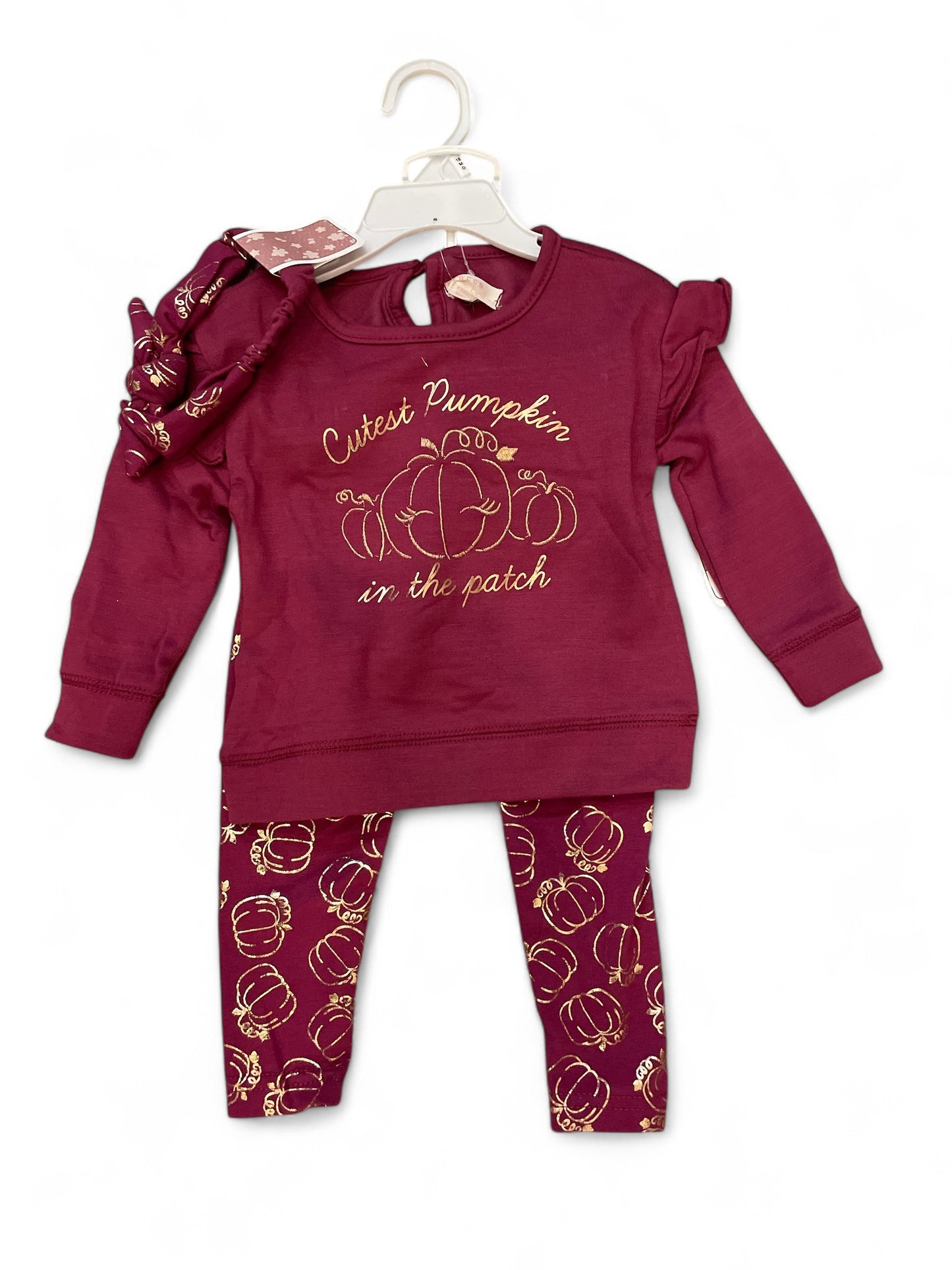 Cutest pumpkin in the patch baby set 3pc