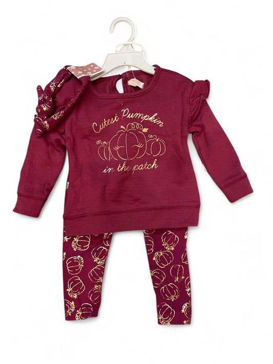 Cutest pumpkin in the patch baby set 3pc