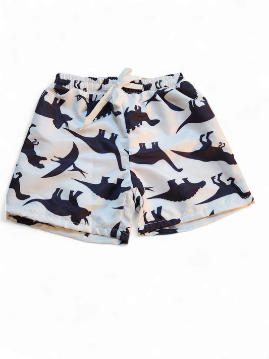 White dinosaur swim pant