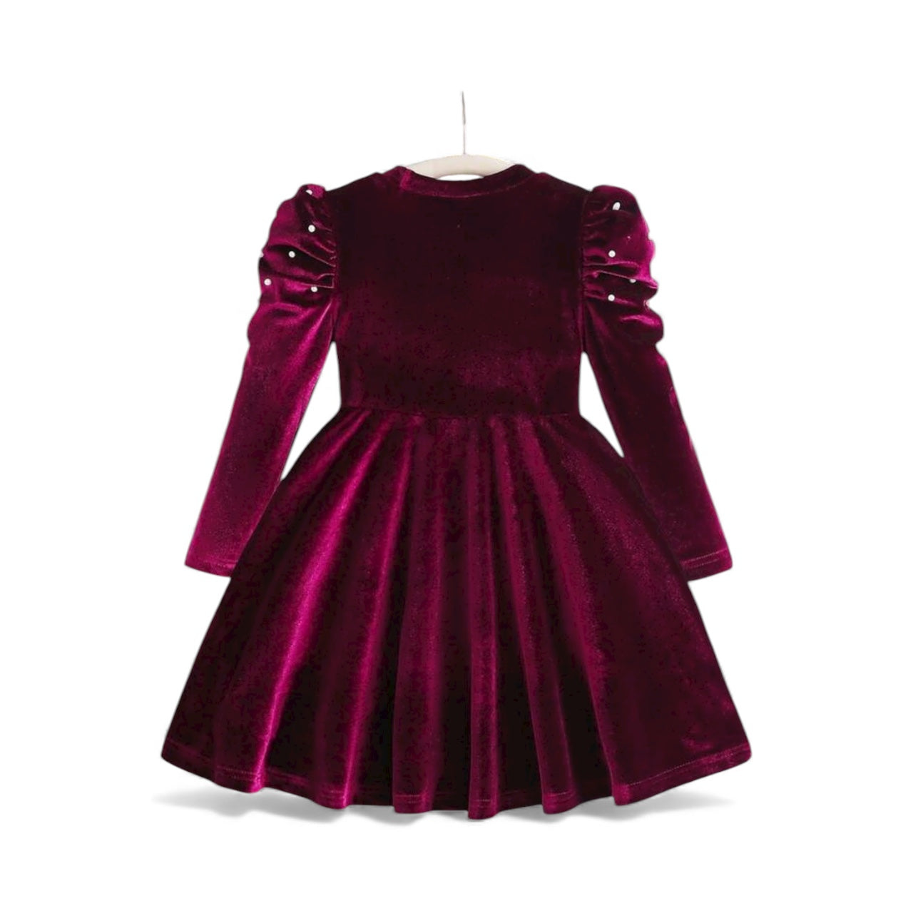Burgundy girls dress