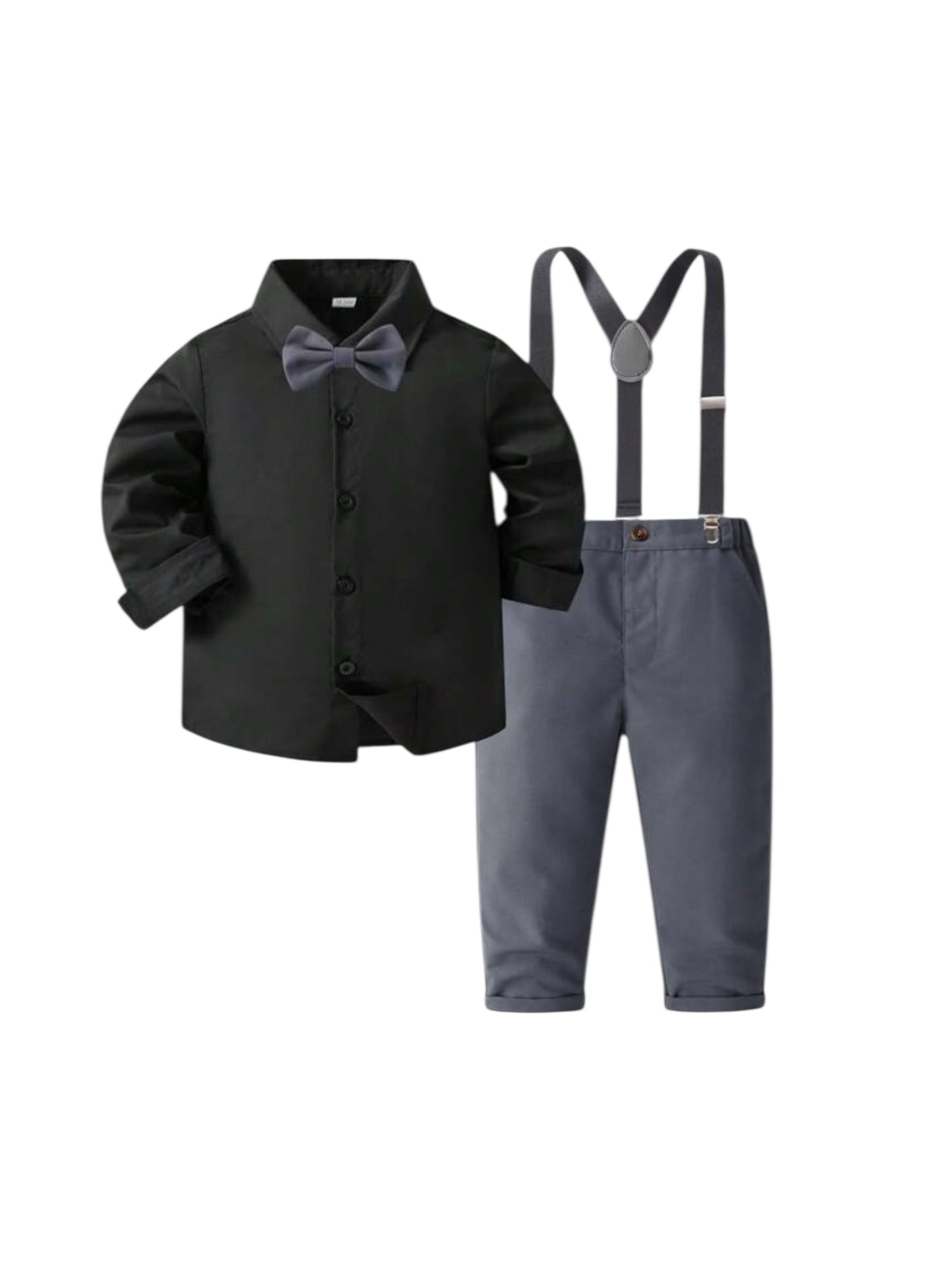 Black and grey boys formal suit 2k5