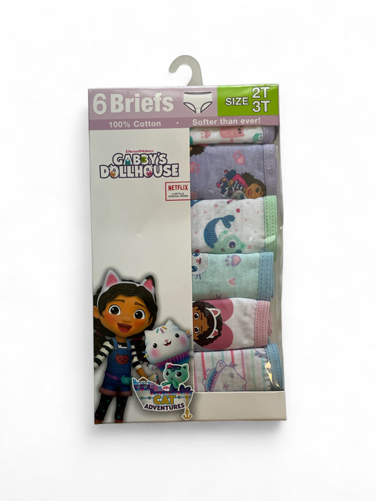 Gabby’s doll house girls undies 6pk