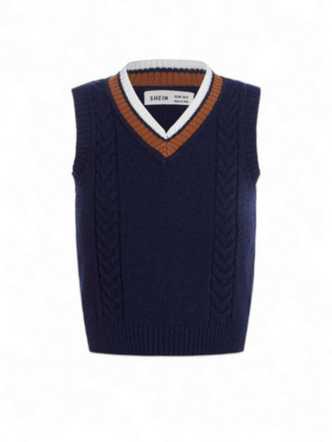 Navy blue boy sweater Vest