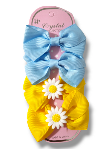 Sunflower hair clips