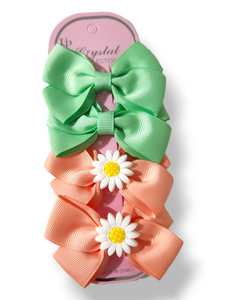 Sunflower hair clips