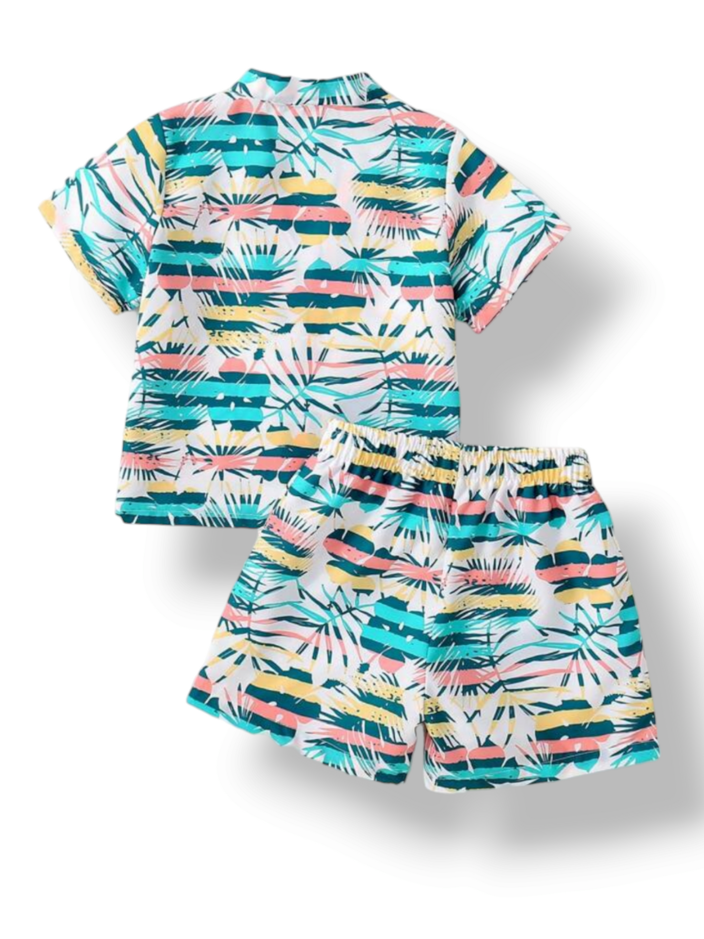 tropical print baby swimsuit