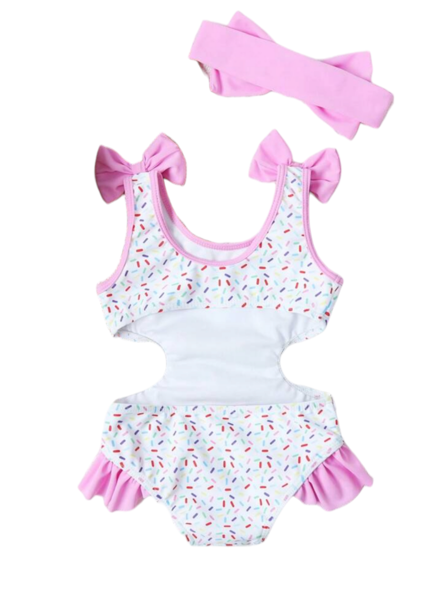 Unicorn icecream print baby swimsuit