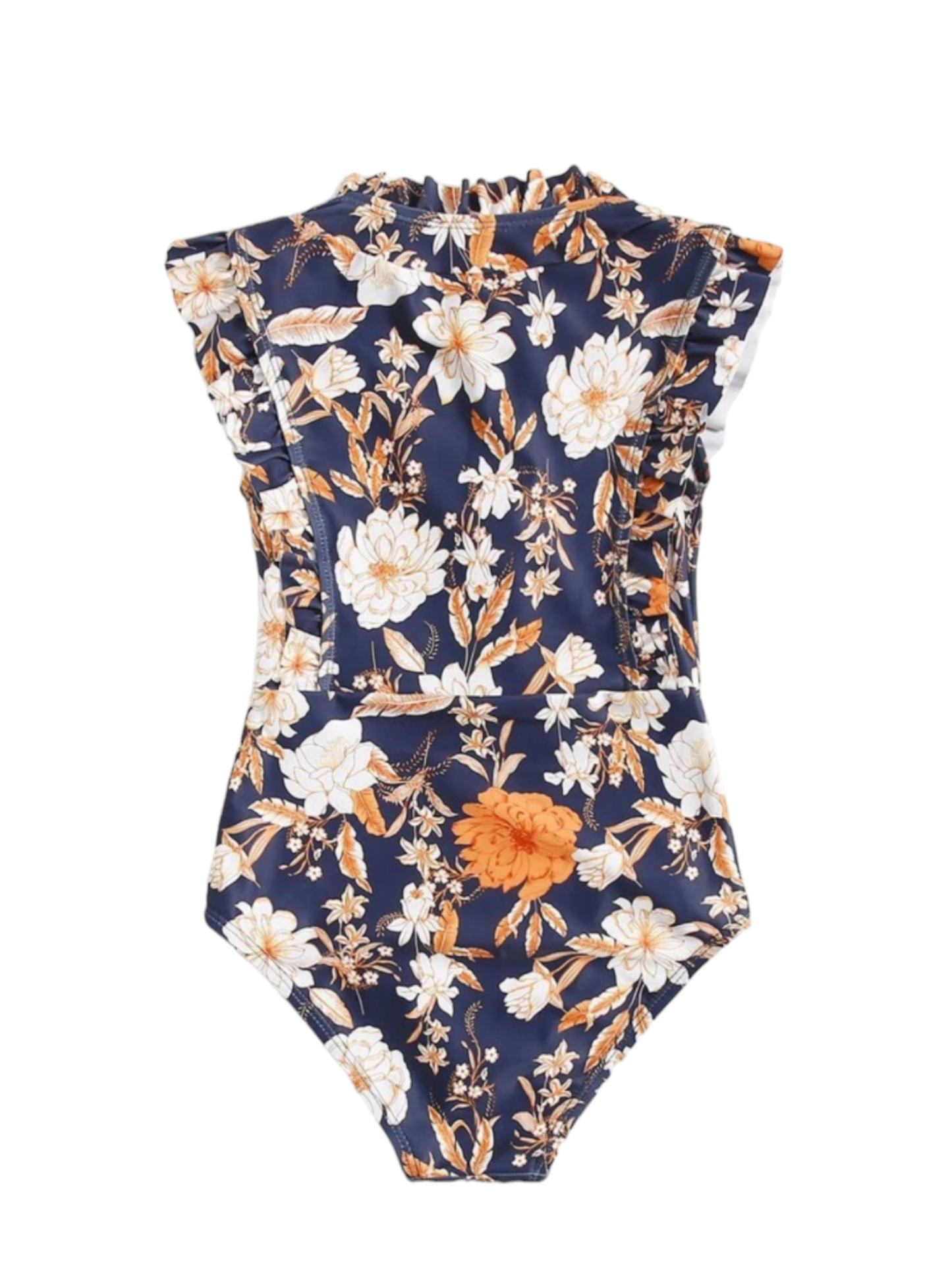 Floral print onsie  girl swimsuit