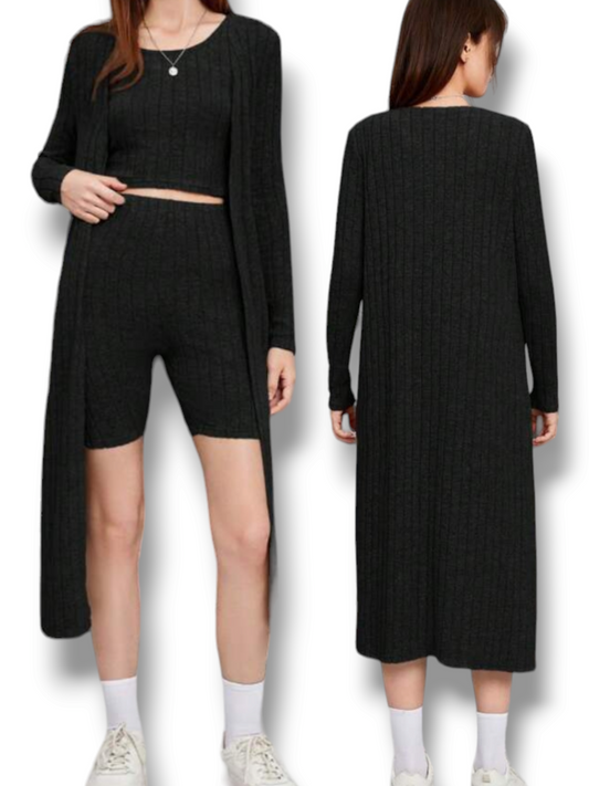 black comfy 3pc suite