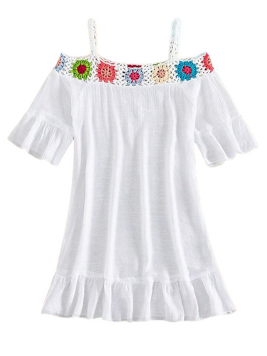 Girl swimsuit cover dress