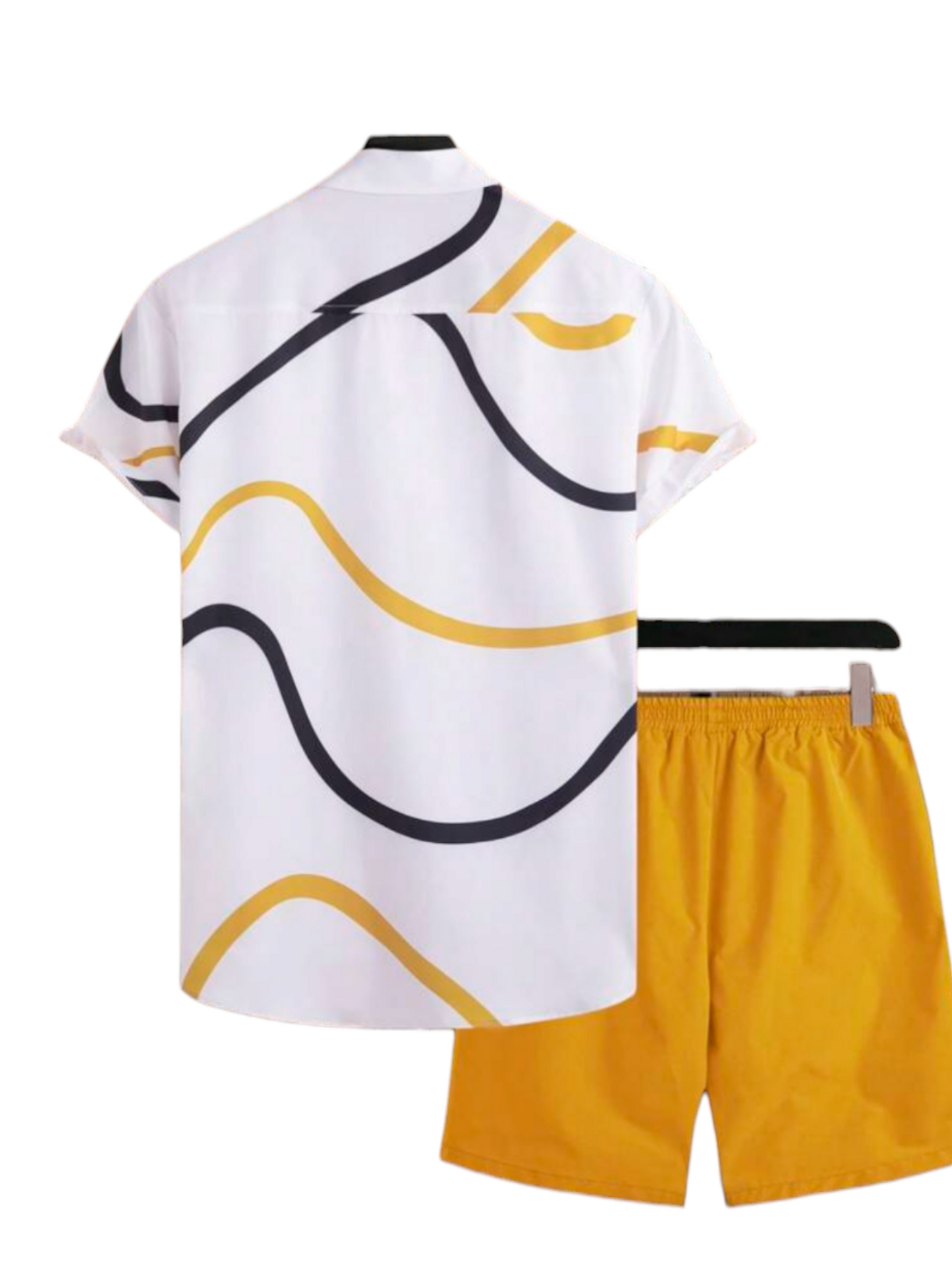 Abstract mustard teen boys sets
