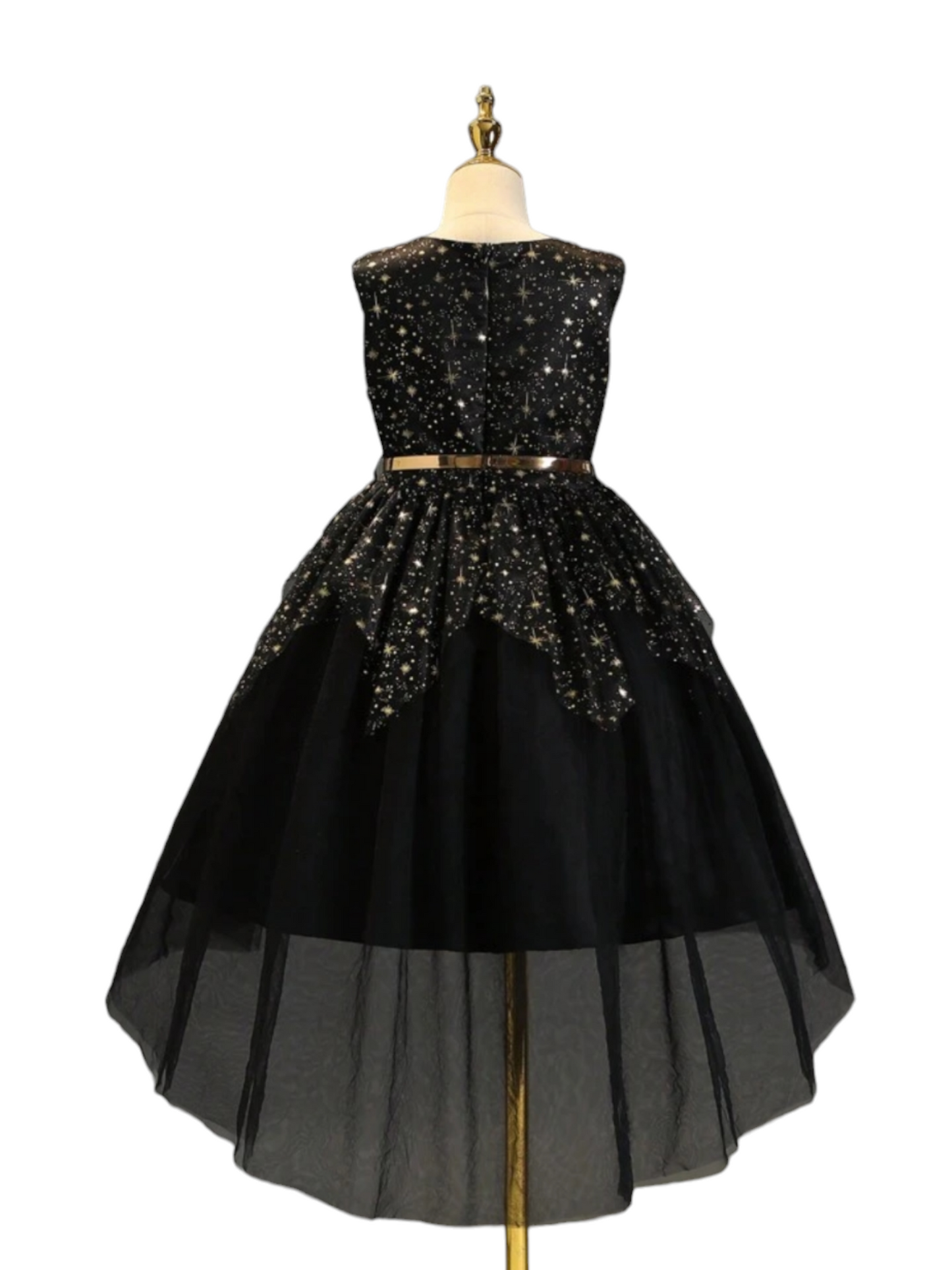 Blac glitter girl formal dress