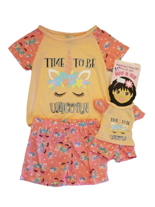 Bff and me 2 pc set girl pj