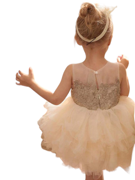 Girl formal dress tutu design