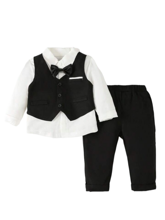 Boy formal  baby set  vest