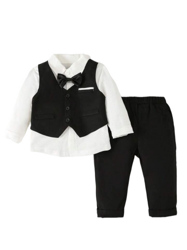 Boy formal  baby set  vest