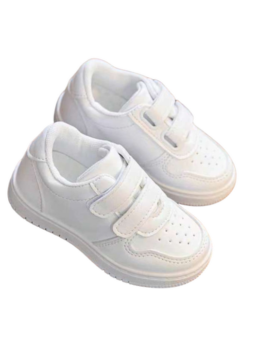 Boy white sneakers