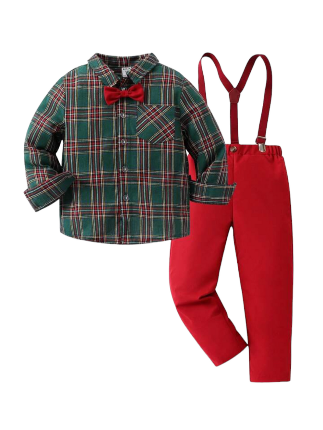Boy formal set green