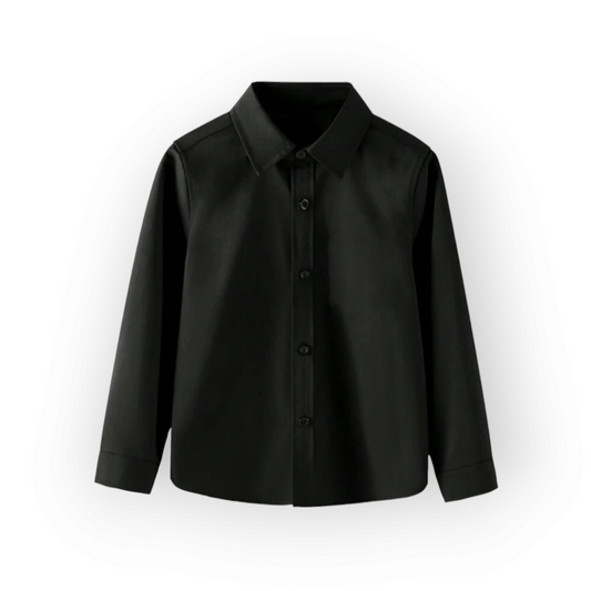 Long sleeve boy  black shirt