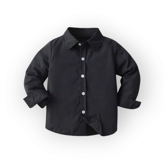 Boy long sleeve black shirt