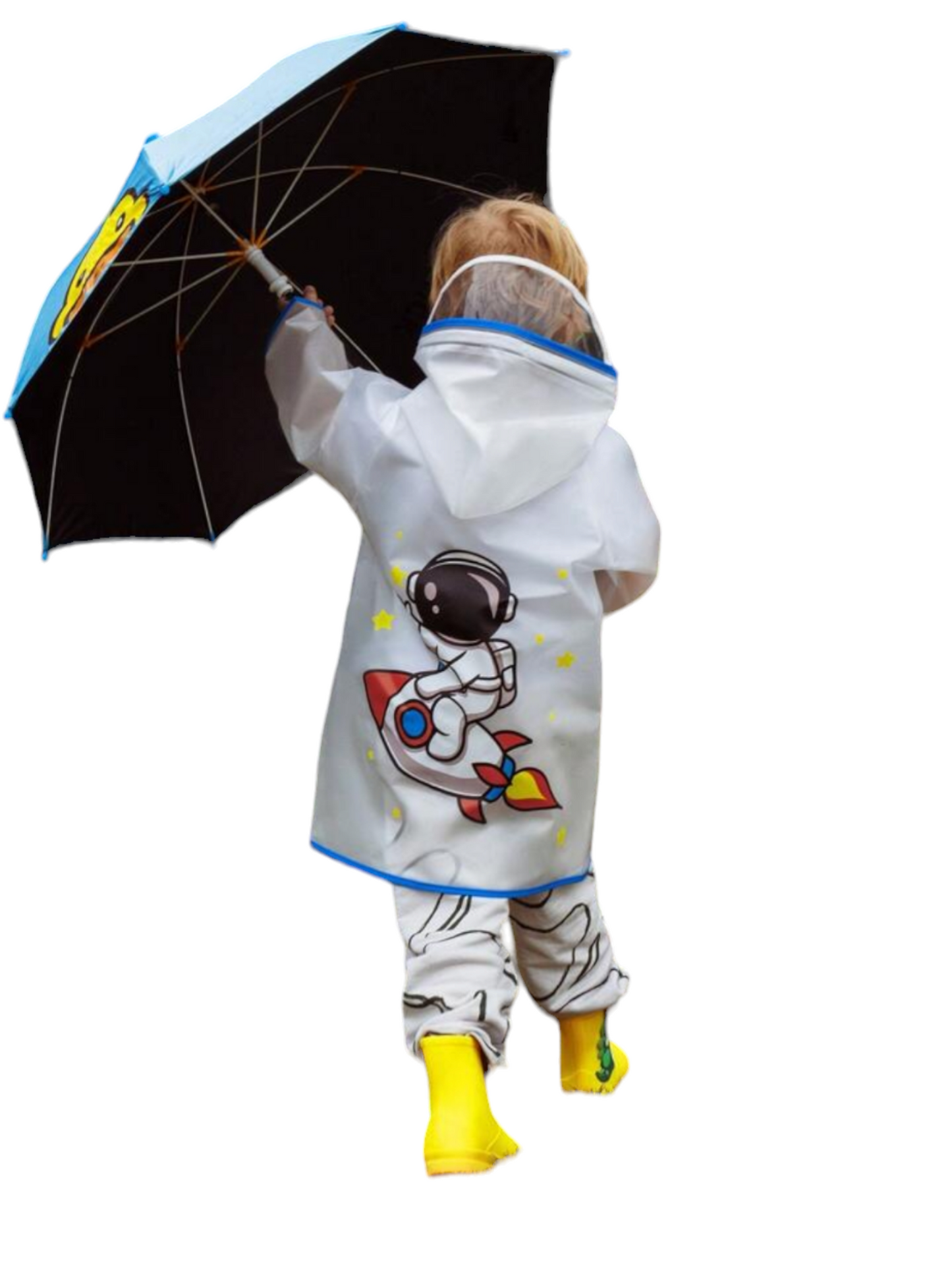 Boy space jam rain coat