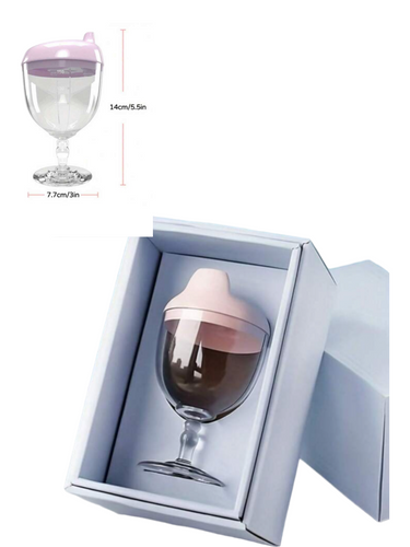Baby play wine glass design baby sippy cup