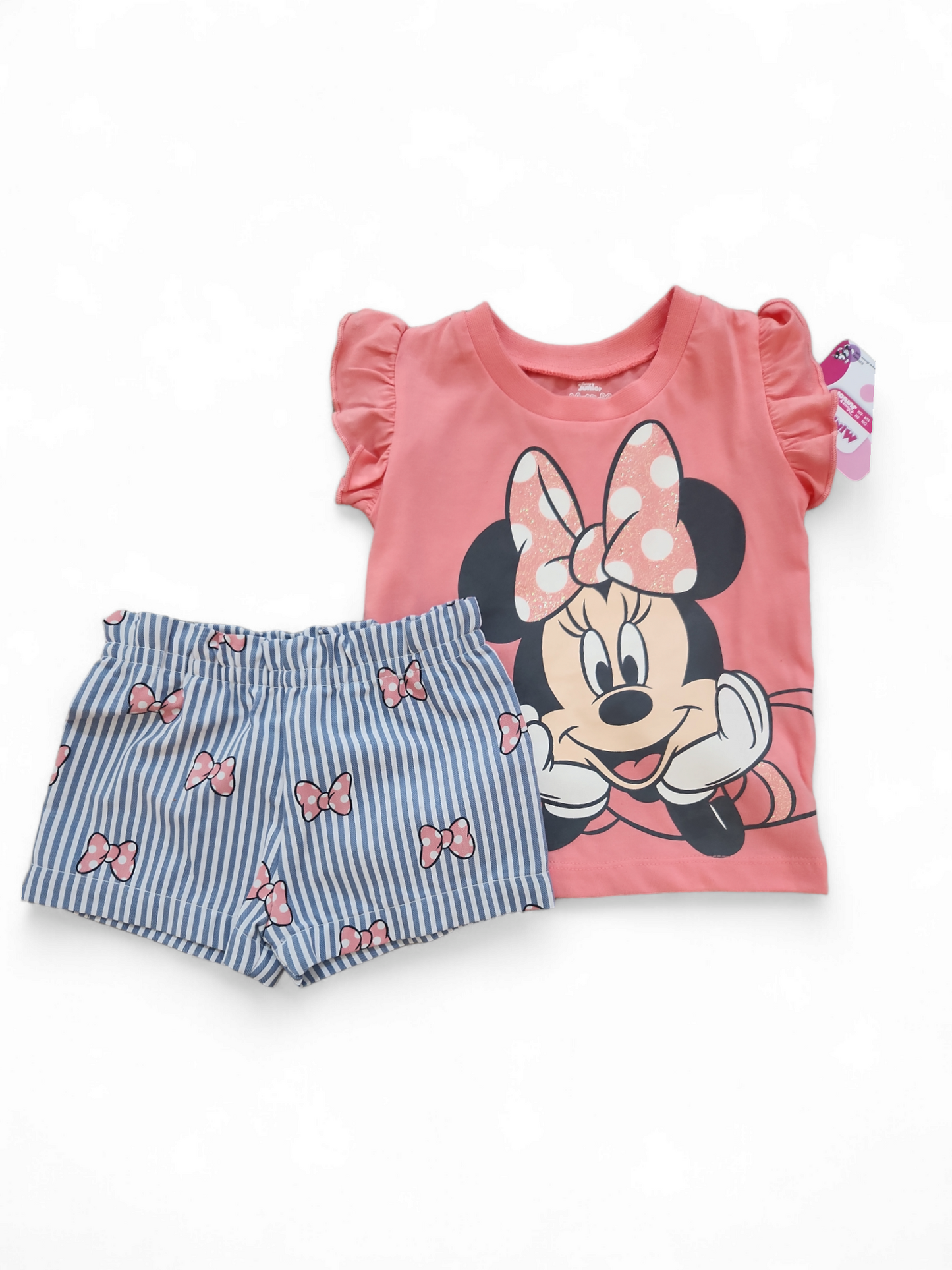 Girl Minnie pants baby set